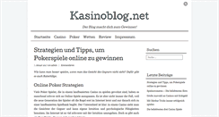 Desktop Screenshot of kasinoblog.net